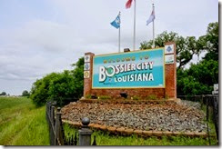 Bossier City Welcome Sign