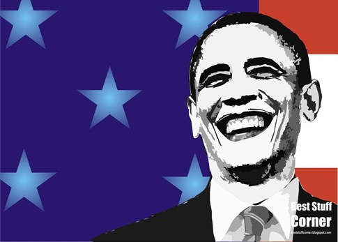 CorelDraw x3 Barak Obama Vector