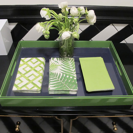An assortment of napkins in C. Wonder green.