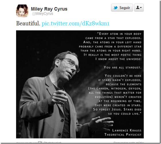 Miley Cyrus Jesus Twitter