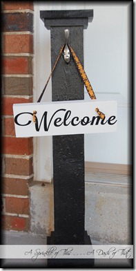 Welcome Post {A Sprinkle of This . . . . A Dash of That}