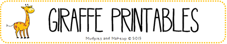 Giraffe Preschool Printables FREE Giraffe Preschool Printables FREE