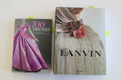 Two books the bride loved flipping through.