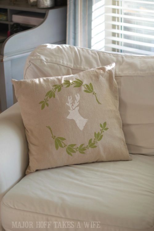 Deer with Antlers stencil. Looking for a way to bring Creativity into your Holiday Decor? Use easy to find items like pillow covers or dish towels, along with stencils to decorate your home for the Holidays. Enjoy crafting your own decorations this Christmas! #Christmas #Holidays #crafts #HolidayIdeas Deer with Antlers stencil. Looking for a way to bring Creativity into your Holiday Decor? Use easy to find items like pillow covers or dish towels, along with stencils to decorate your home for the Holidays. Enjoy crafting your own decorations this Christmas! #Christmas #Holidays #crafts #HolidayIdeas