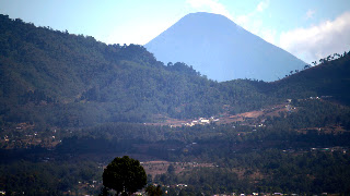 View of Volcan Aqua from the worksite, S Photos by TOM HART