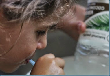 Katherine blowing science experiments WED