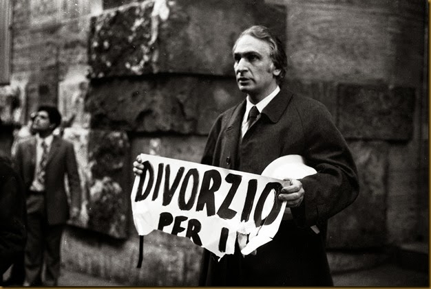 divorzio1205 Il Leader storico del Partito Radicale, Marco Pannella