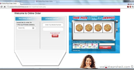 Generate dominos coupons