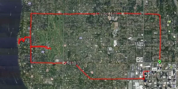 Bill Gates House Running Route