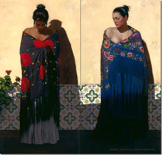 Shawls of Spain Púrpura y Azul-Gabriel Picart