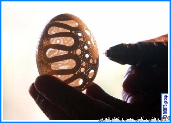 شاهد صور النحت على قشر البيض صور روعة