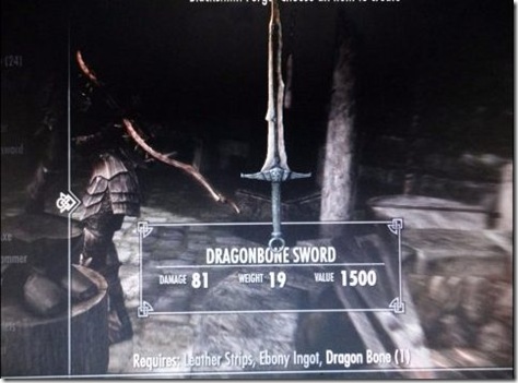 skyrim dawnguard dlc dragonbone weapons 02 dragonbone sword bb