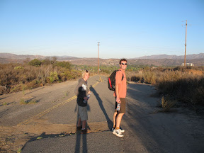 Bob and Kaiel taking the secret back way to the MudRun start
