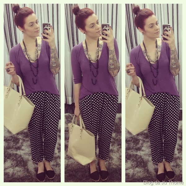 look tricô roxo e calça estampada (1) look tricô roxo e calça estampada (1)