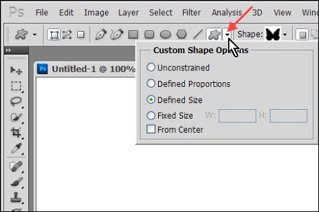 geometry options for shapes in adobe photoshop geometry options photoshop