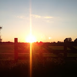 Ondergaande zon in Hijken, Drenthe Ondergaande zon in Hijken, Drenthe
