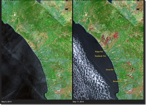 Grandes incendios en California