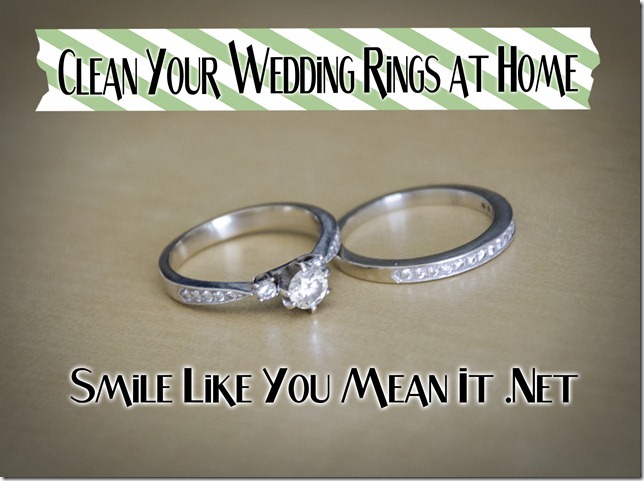Clean your Wedding Rings at Home