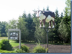8410 Manitoba Oak Lake just off Trans-Canada Highway 1 - Oak Lake sign and Isaac the Ox 8410 Manitoba Oak Lake just off Trans-Canada Highway 1 - Oak Lake sign and Isaac the Ox