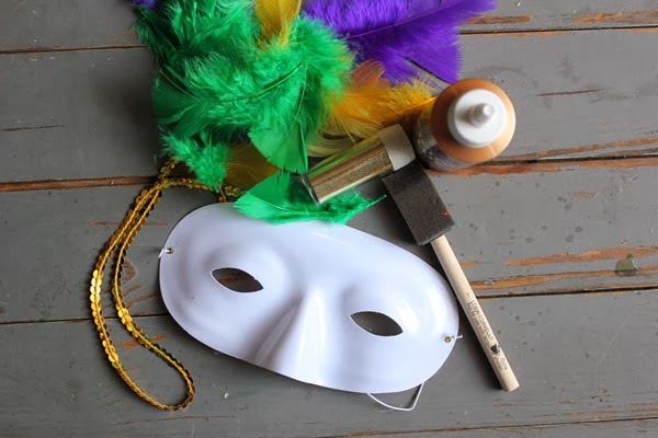 DIY Mardi Gras Mask #diy #mardigras #halloween