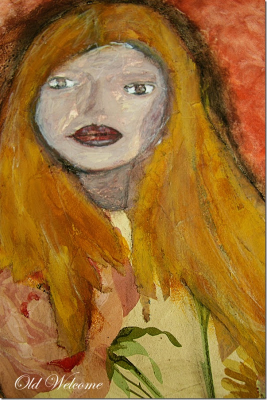 girl portrait in the style of Jeanne Griffin Oliver