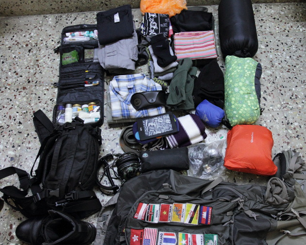 Travel checklist for winter backpacking trips