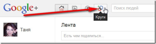 Круги вашего общения в Google+ Круги вашего общения в Google+