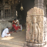 Now we have returned to the main entrance of the temple. The image here is similar to the image on other side of the entrance. It seems that these images were executed in later period as seems from the color of stone.