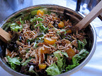 My friend Sarah's salad with almonds and mandarin oranges.