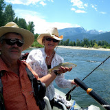 2009 07_03 Bitterroot River with Tore Finnemyhr and Sandra Parker