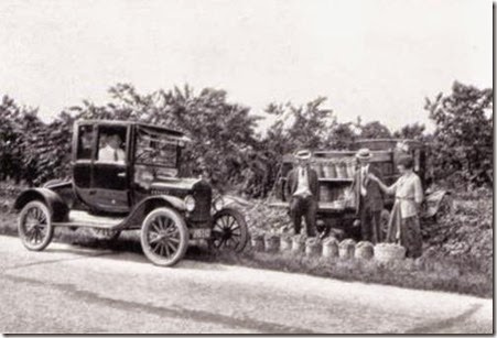 buying fruit on the road in NY