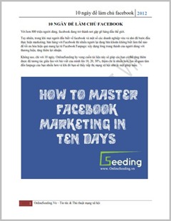 Tài liệu hướng dẫn - Làm chủ Facebook trong 10 ngày