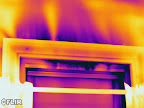 Air sealing requied above the window moulding of a residential home.