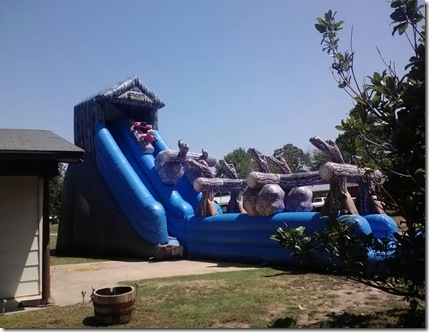 Waterslide at John's party