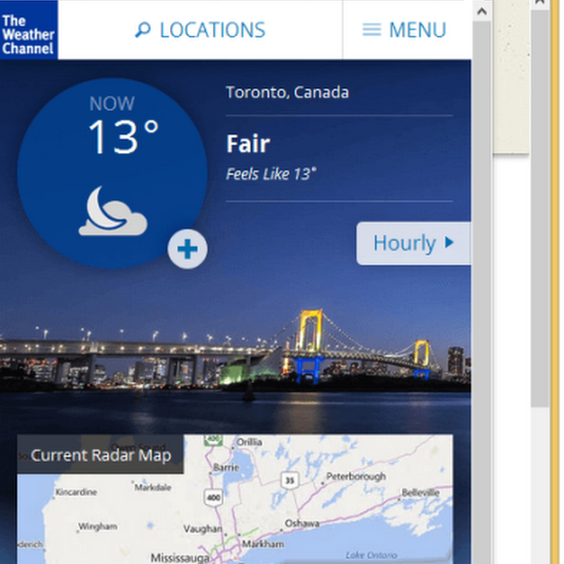 Weather Forecastintegrates the Weather Channel Mobile Site into your browser.