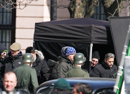 George Clooney a Monuments Men forgatásán 04