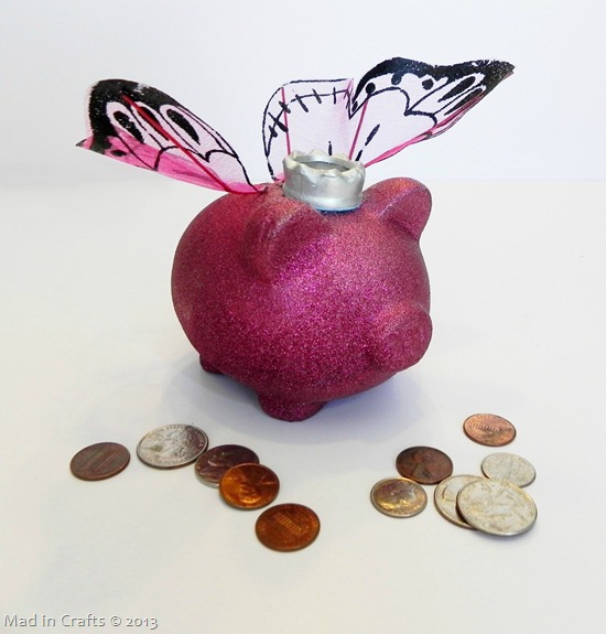 Dollar Store Fairy Princess Piggy Bank