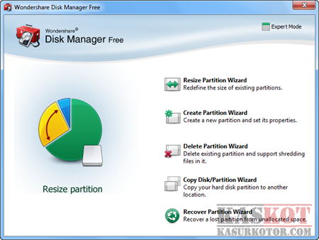 Membagi, Menghapus dan Recover Partisi Hard Disk - Wondershare Disk Manager
