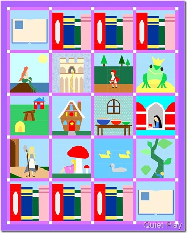 Fairytale quilt layout Fairytale quilt layout