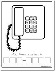 telephone template