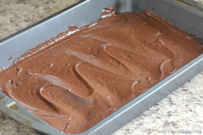 plain box mix brownies