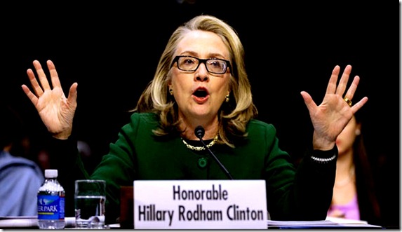Secretary of State Hillary Rodham testifies on Capitol Hill in Washington, Wednesday, Jan. 23, 2013, before the Senate Foreign Relations Committee hearing on the deadly September attack on the U.S. diplomatic mission in Benghazi, Libya, that killed Ambassador Chris Stevens and three other Americans. (AP Photo/Pablo Martinez Monsivais) Secretary of State Hillary Rodham testifies on Capitol Hill in Washington, Wednesday, Jan. 23, 2013, before the Senate Foreign Relations Committee hearing on the deadly September attack on the U.S. diplomatic mission in Benghazi, Libya, that killed Ambassador Chris Stevens and three other Americans. (AP Photo/Pablo Martinez Monsivais)
