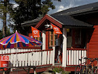Restaurangen vid Storsjö fiskecamp.