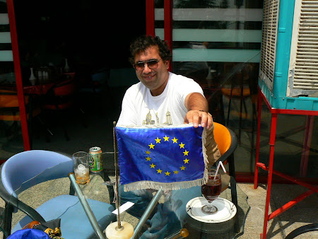 An EU flag at Teheran