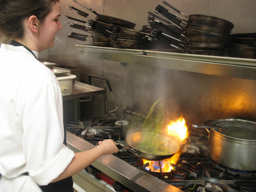 Green Beans, one of the homegrown vegetables, is used at the College Restaurant. (Photo used with permission.)