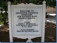 1430 Arlington, Virginia - Arlington National Cemetery sign