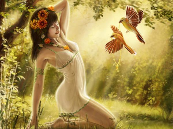 Sunny Morning With Birds, Magic Beauties 3