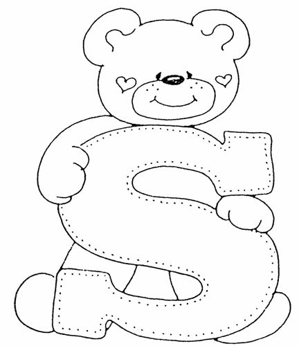 Maestra de Infantil: Abecedario de ositos para colorear