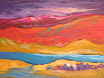 "Bright Imaginary Landscape" Acrylic
