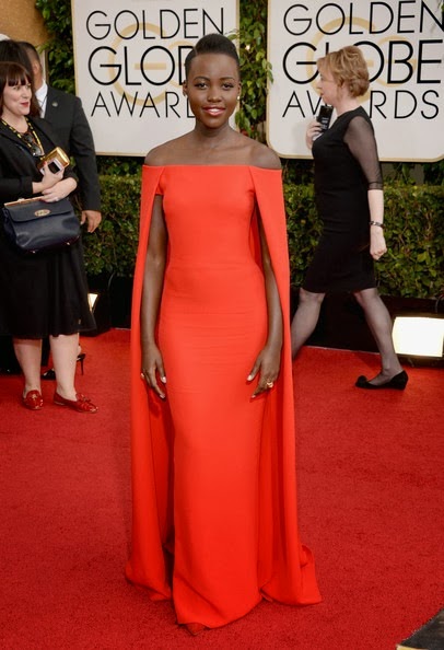 Lupita Nyong'o attends the 71st Annual Golden Globe Awards